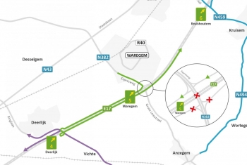 Aanleg van 'De Vlecht' aan complex in Waregem - volg hier de actuele hinder!