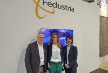 Karla Basselier (Fedustria) predikt positivisme op Domotex.