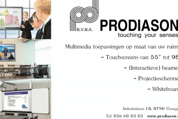 Projectoren, schermen, interactieve touchscreens op Bedrijvenpark Waregem Zuid