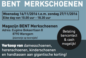 Stockverkoop bij BENT merkschoenen