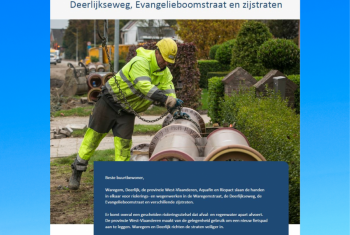 Voorbereidende werken starten in Deerlijkseweg en Waregemstraat.